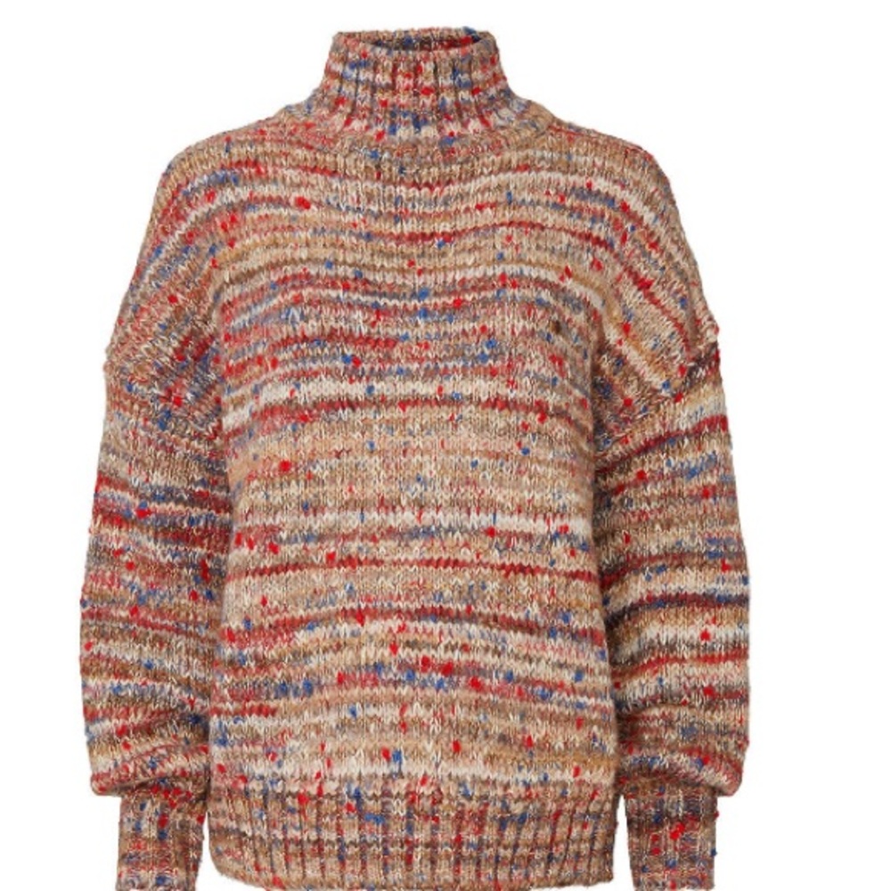 Victoria Beckham multi oversized turtleneck. 100% wool. So cozy!